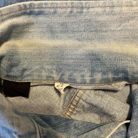 Vintage 1970's SEARS & Roebuck Denim Trucker Jacket Western Wear Men's Size 42R - Picture 10 of 11